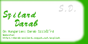 szilard darab business card